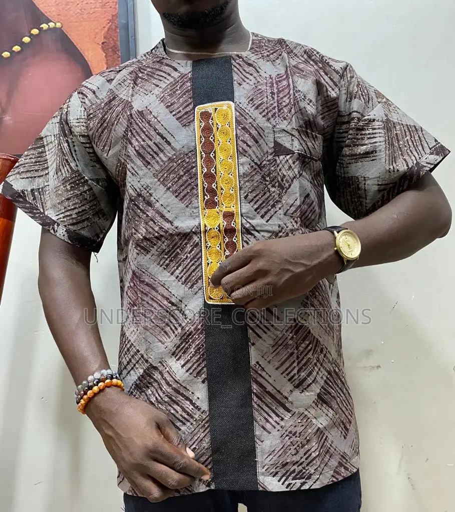 High-End Classy African Print Men Shirts