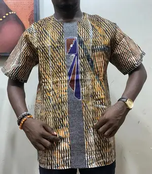High-End Classy African Print Men Shirts
