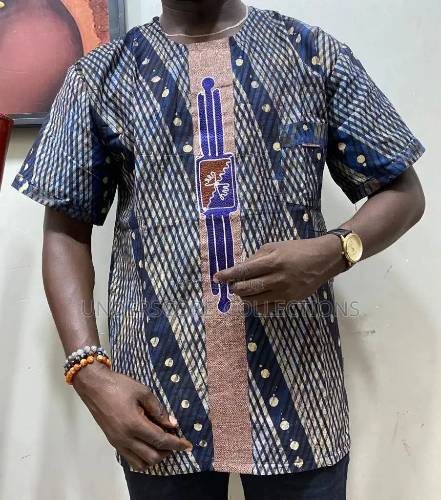 High-End Classy African Print Men Shirts
