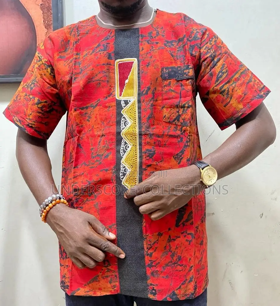 High-End Classy African Print Men Shirts