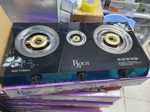 3 Gas Burners Roch Glass Top Cooker