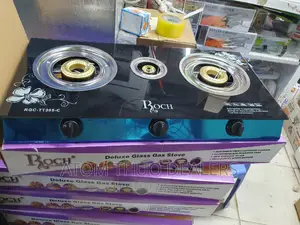 3 Gas Burners Roch Glass Top Cooker