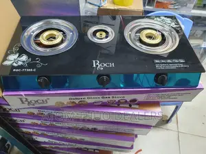 3 Gas Burners Roch Glass Top Cooker 