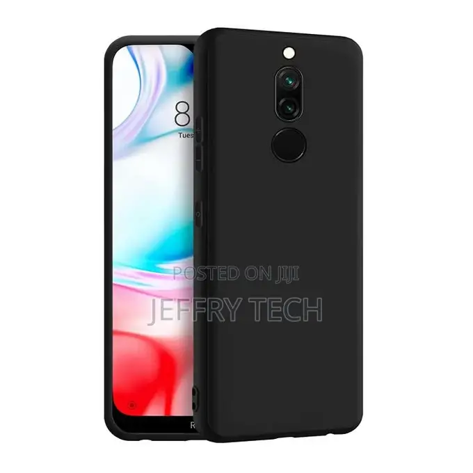 Cover for Redmi 8 (TPU, Plastic - Black)