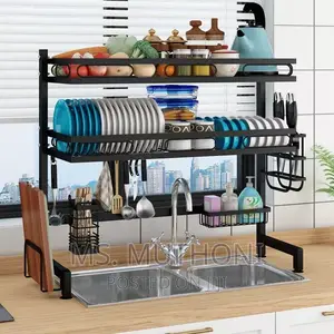 82 Cm Double Over the Sink Kitchen Rack