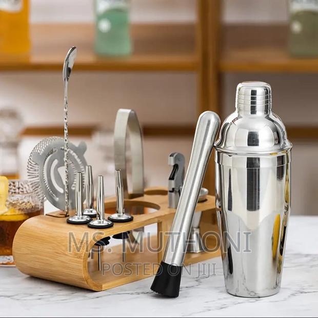 12pcs Stainless Steel Cocktail Shaker Se