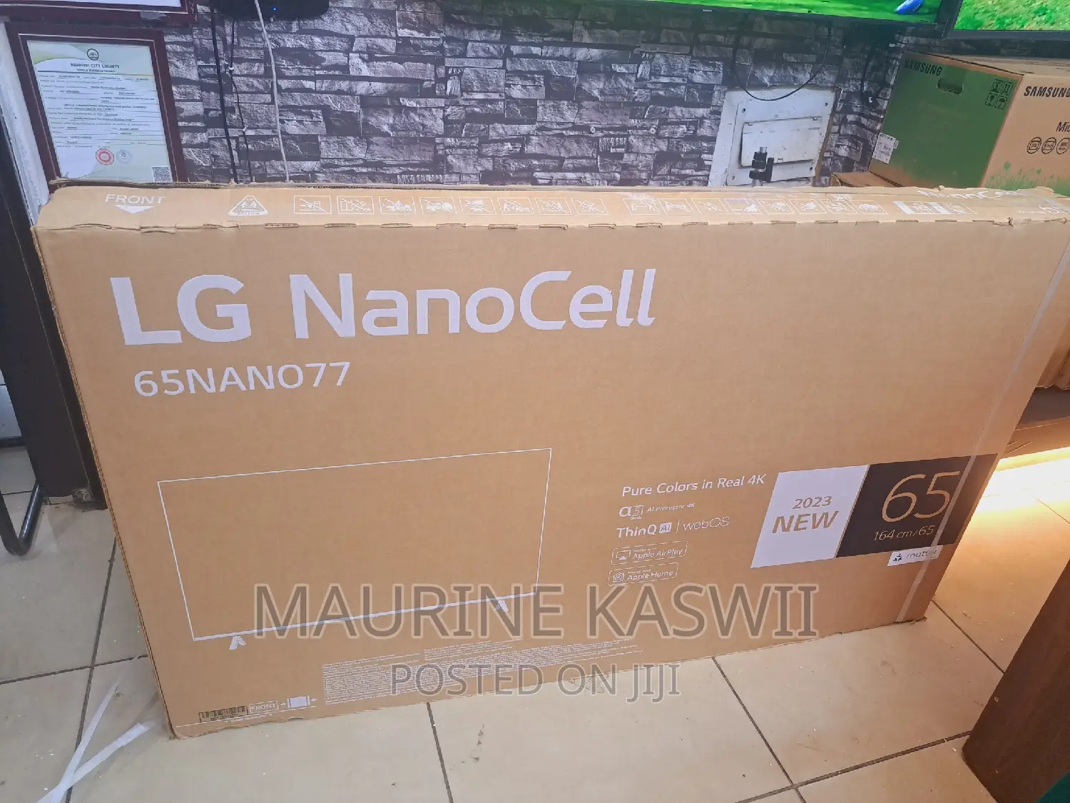 LG 65 Inch NANO77R Series, Webos Smart AI Thinq,