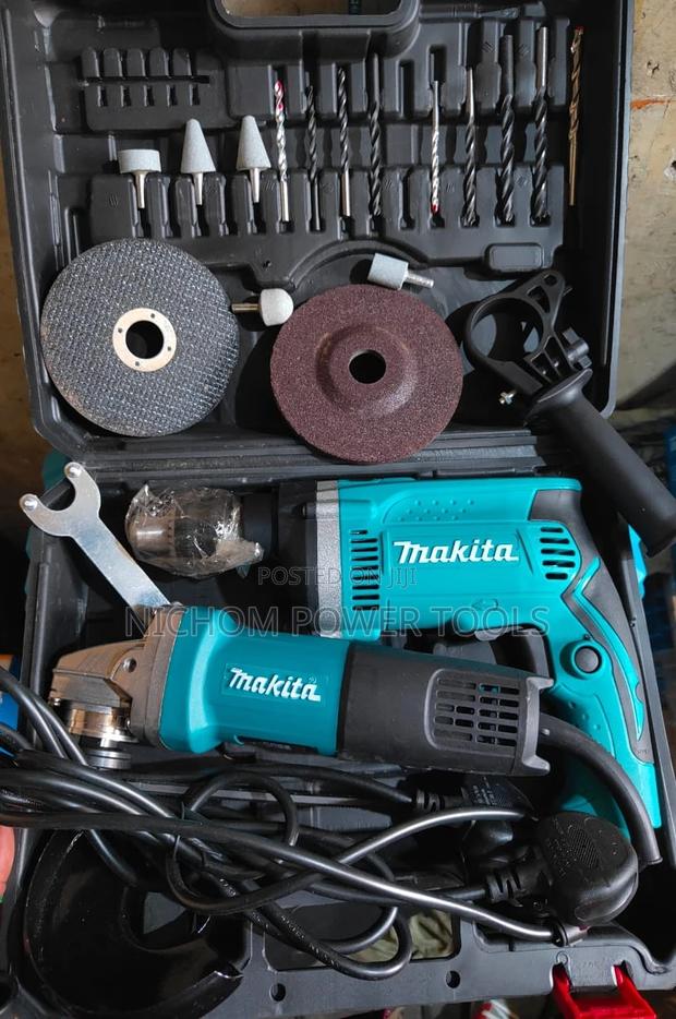 Makita Combo With Angle Grinder and Drill - main view