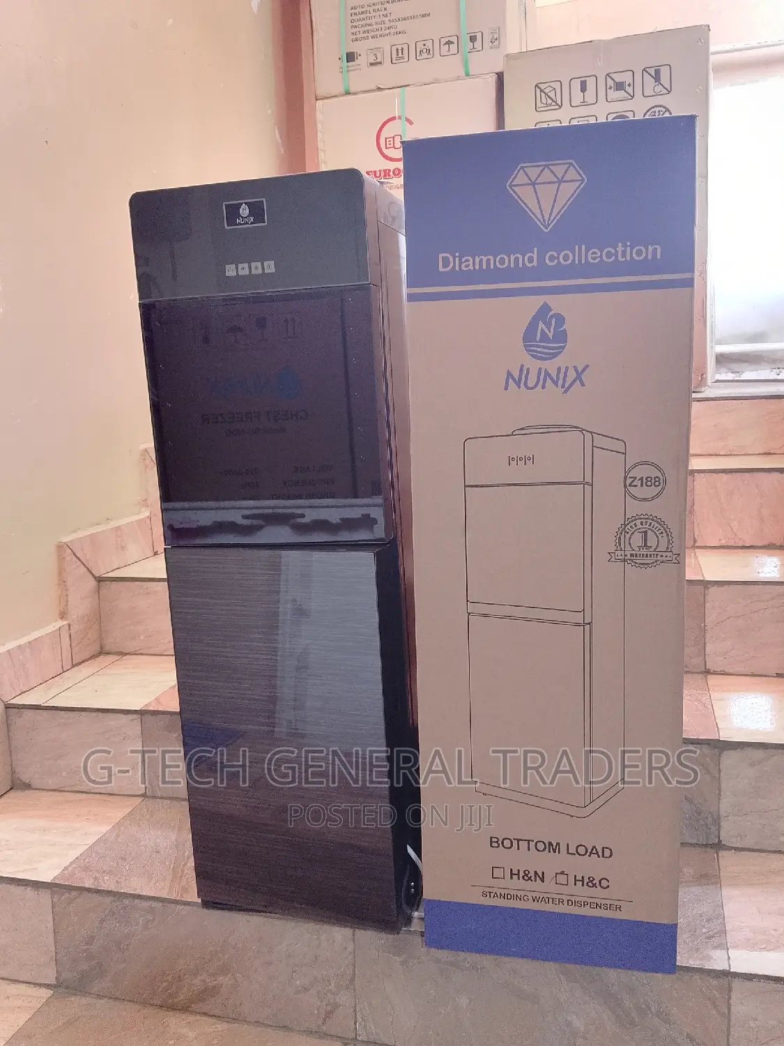 Nunix Silver Bottom Load 3tap Water Dispenser