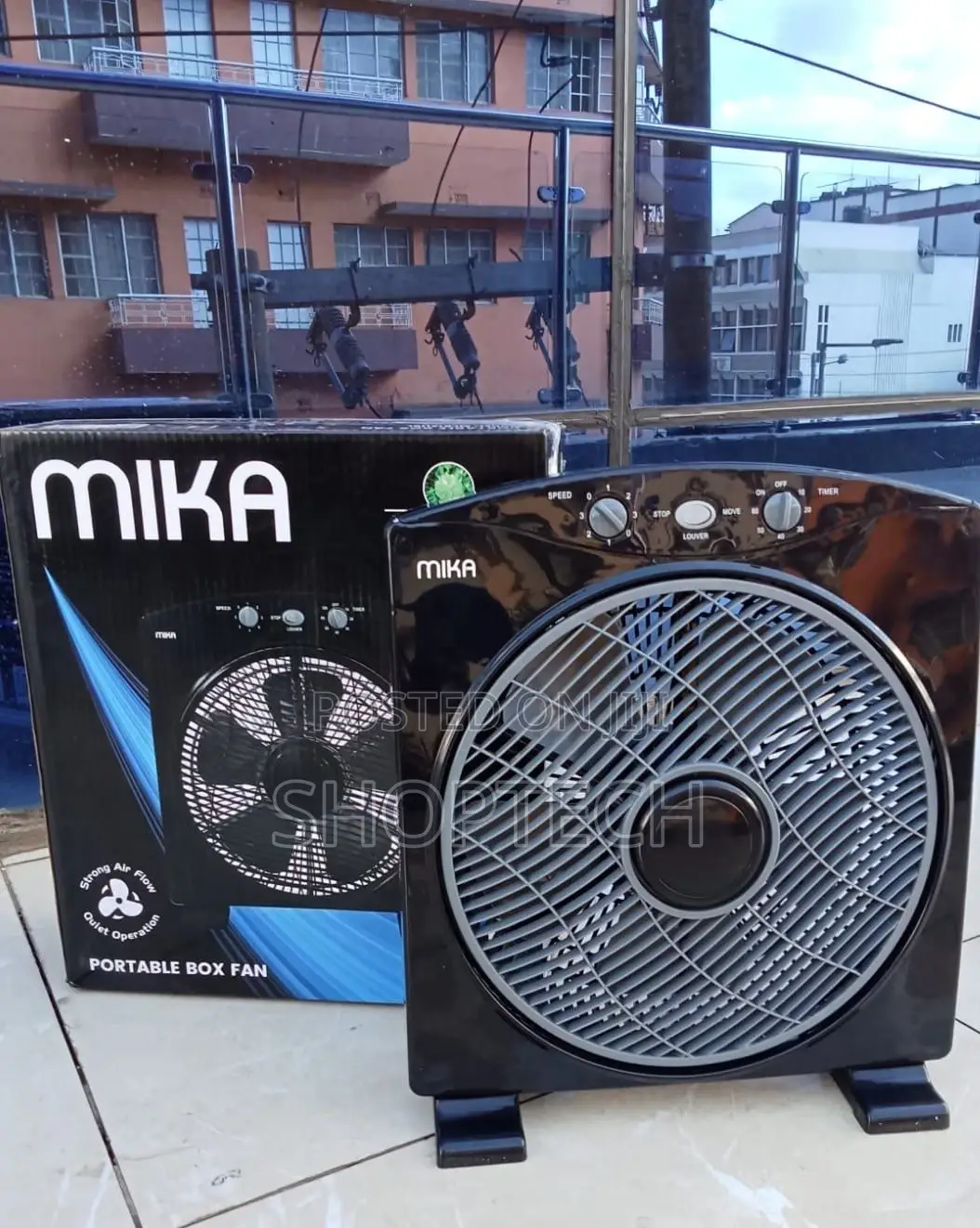 Mika Box Fan, 12", Square
