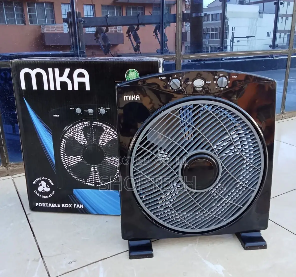 Mika Box Fan, 12", Square