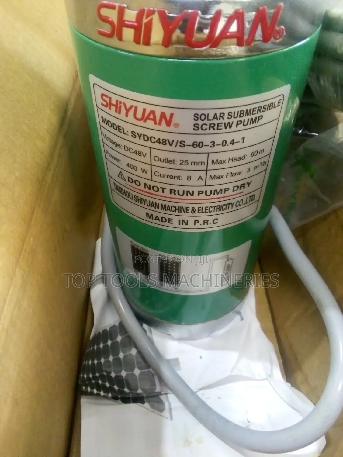 Shiyuan 60m 400watts Submersible Pump