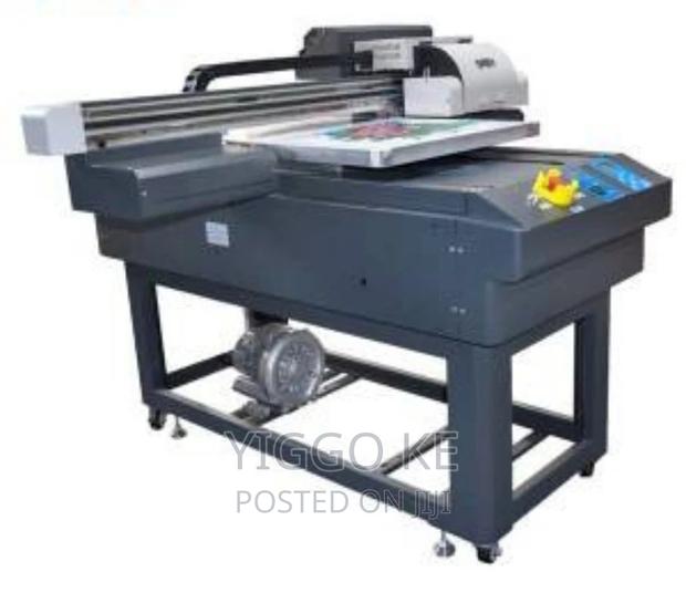 60x90cm Uv Flatbed Machine With 3pcs Epson Tx800 Printheads