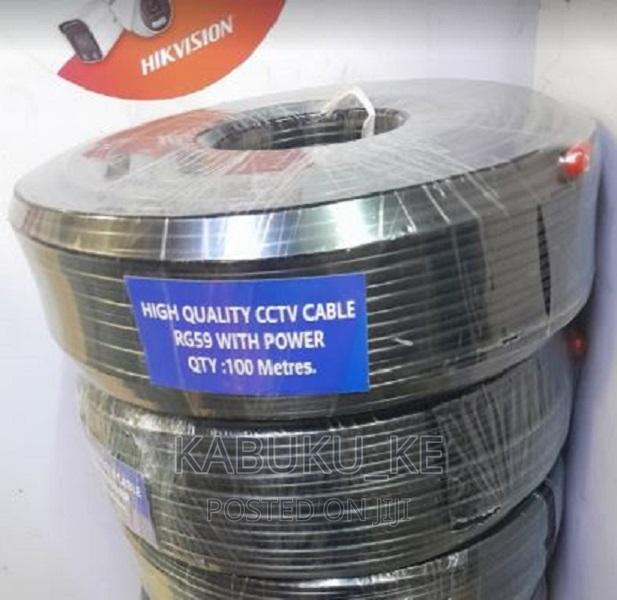 100meter Rg59 Coaxial Cable With Power Size: 100 Metres - main view