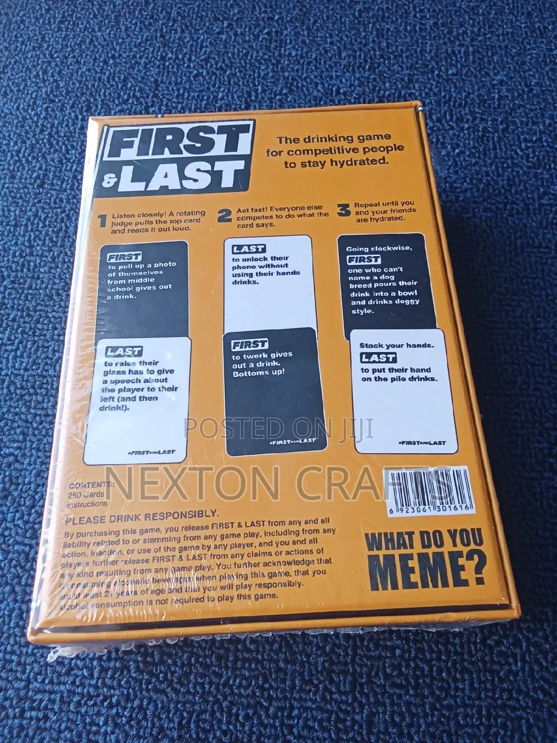 First and Last Card Game