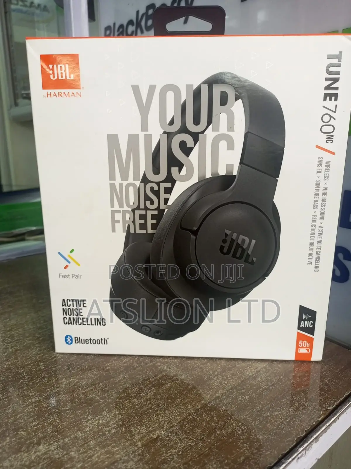 JBL Tune 760NC Headphones With Active Noise Cancellation