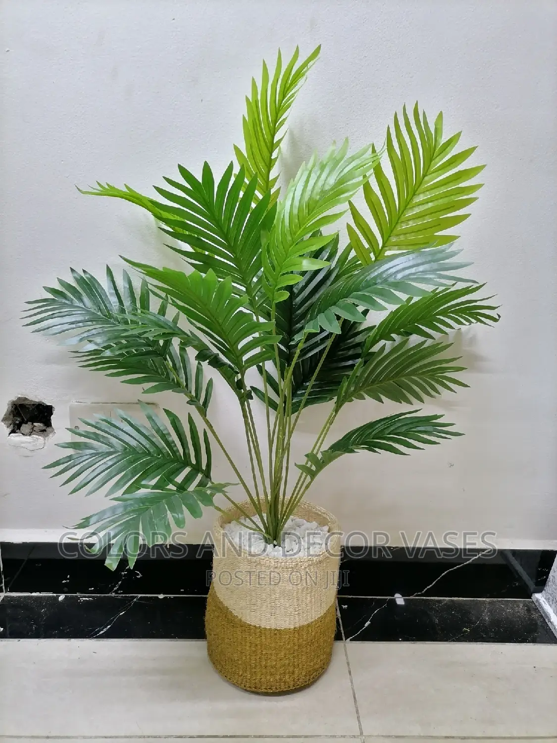 Palm,Basket and Pebble Stones