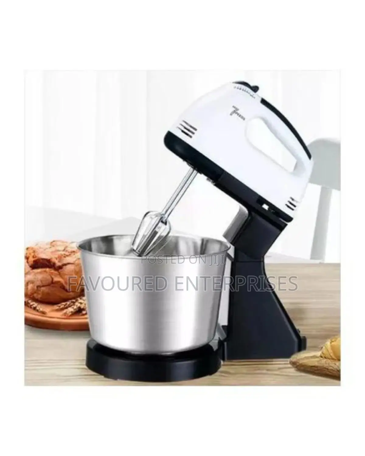Electric Hand Mixer With Bowl, Beaters Dough Hooks