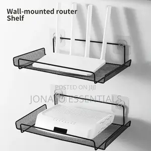 Wall-mounted Router Shelf And Storage Rack