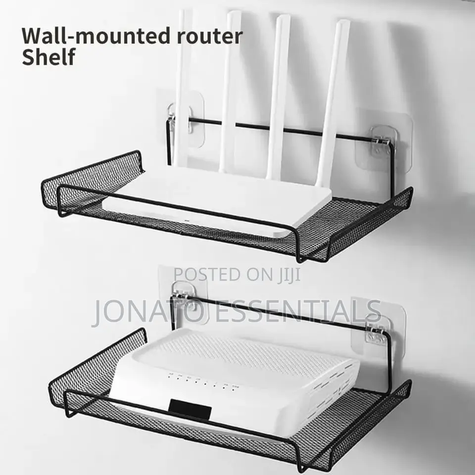 Wall-mounted Router Shelf And Storage Rack