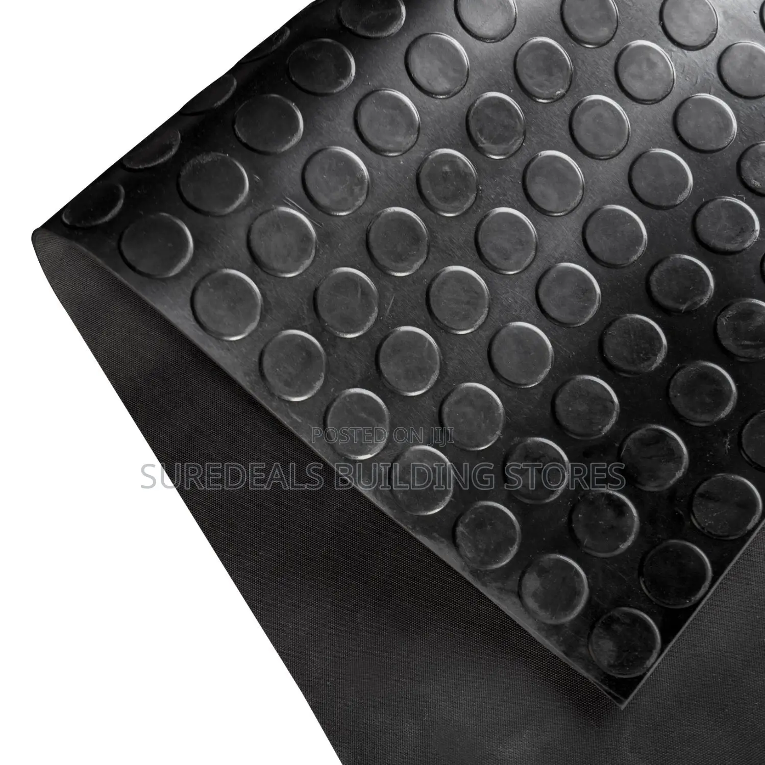 Anti Slip 3mm Black SBR Round DOT Rubber Flooring Coin Stud