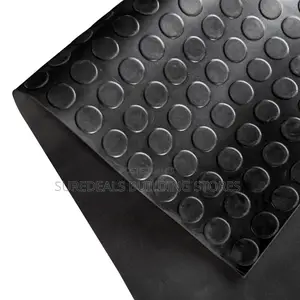 Anti Slip 3mm Black SBR Round DOT Rubber Flooring Coin Stud