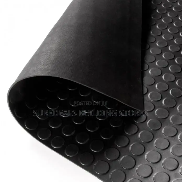 Anti Slip 3mm Black SBR Round DOT Rubber Flooring Coin Stud