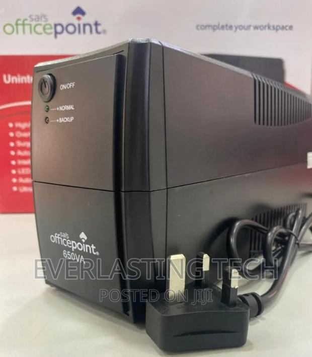 "Officepoint Back-Up UPS 650VA Black " - thumbnail 2