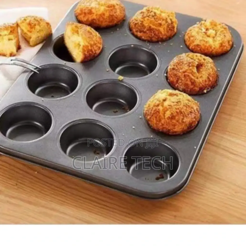 12 Holes Cupcake Mould Available.