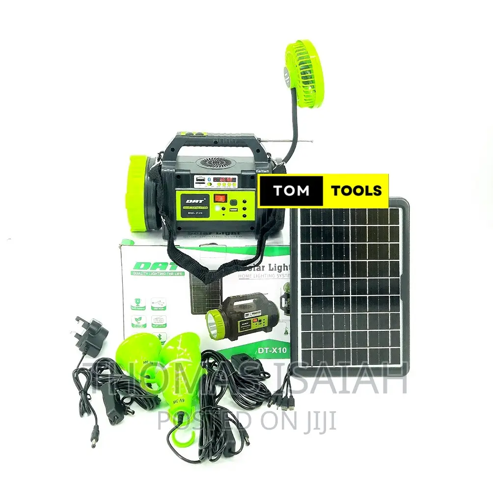 DAT DTX10 Solar Home Lighting System XL Spotlight With FAN A