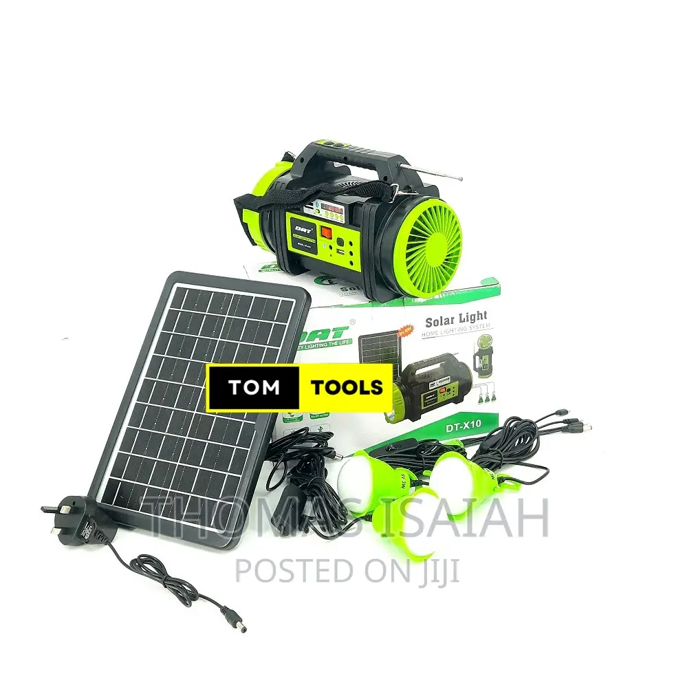 DAT DTX10 Solar Home Lighting System XL Spotlight With FAN A