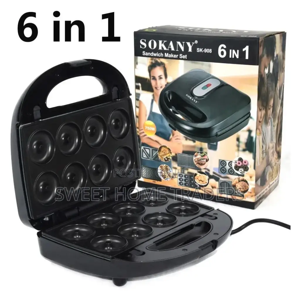 6 in 1 Sandwich Maker Sokany Available
