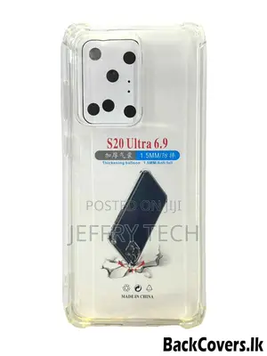 Samsung S20 Ultra / S 20 Ultra Transparent Back Cover-Black