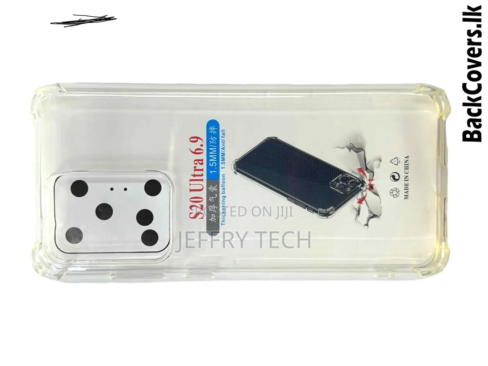 Samsung S20 Ultra / S 20 Ultra Transparent Back Cover-Black