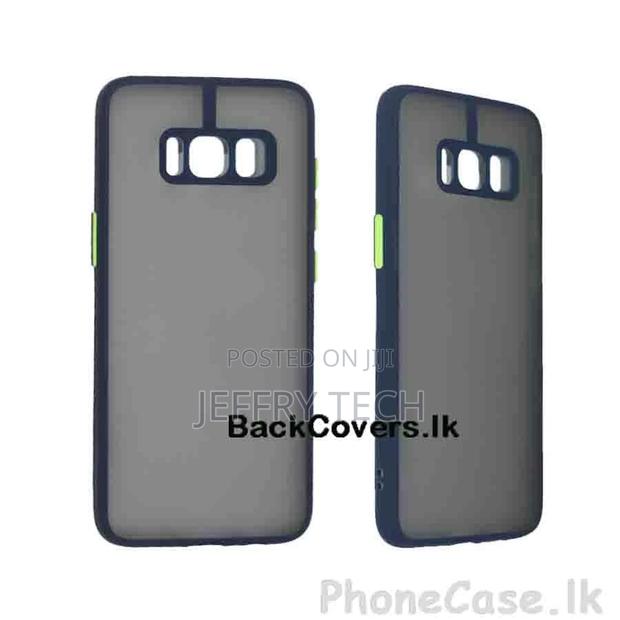 Samsung S8 Gingle Camera Protector Back Cover -Blue