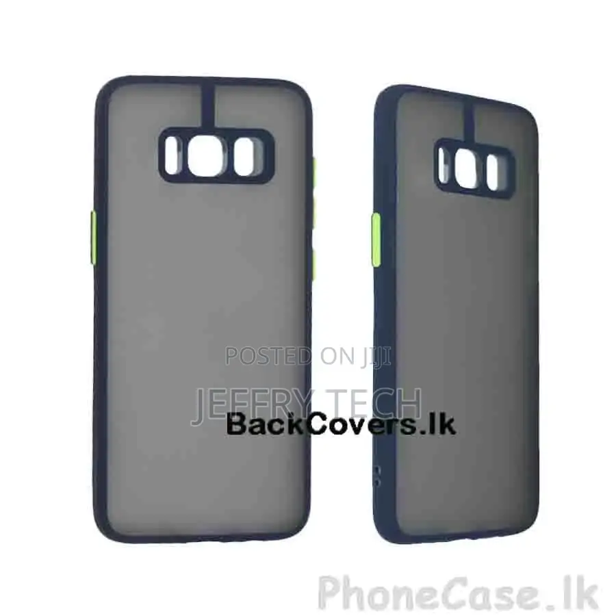 Samsung S8 Gingle Camera Protector Back Cover -Blue