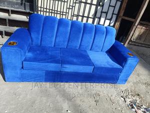 Blue Three Seater Sofa - thumbnail 2