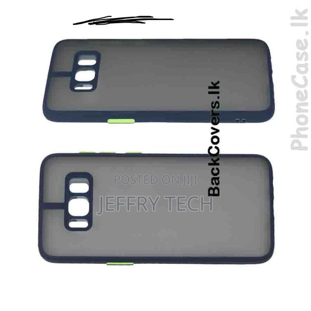 Samsung S8 Gingle Camera Protector Back Cover -Blue - thumbnail 2