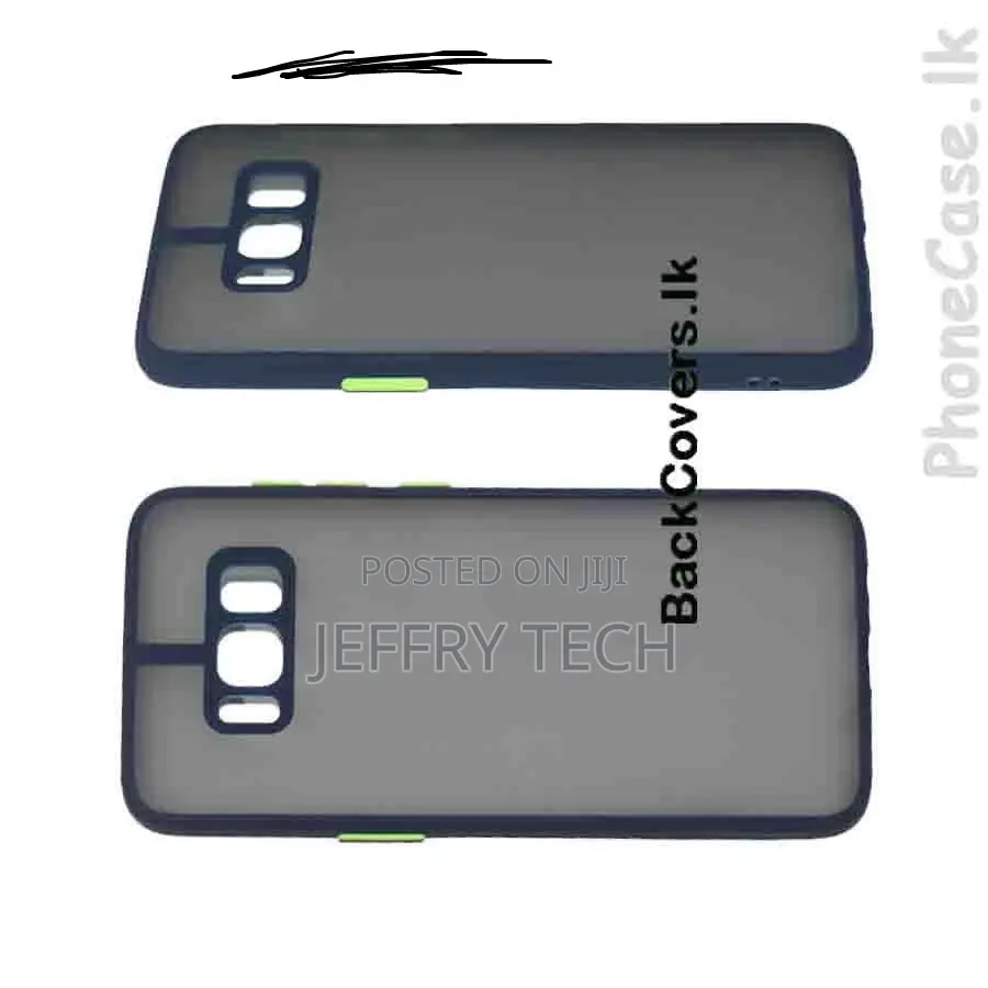 Samsung S8 Gingle Camera Protector Back Cover -Blue
