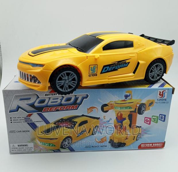 Yellow Robot Car - main view