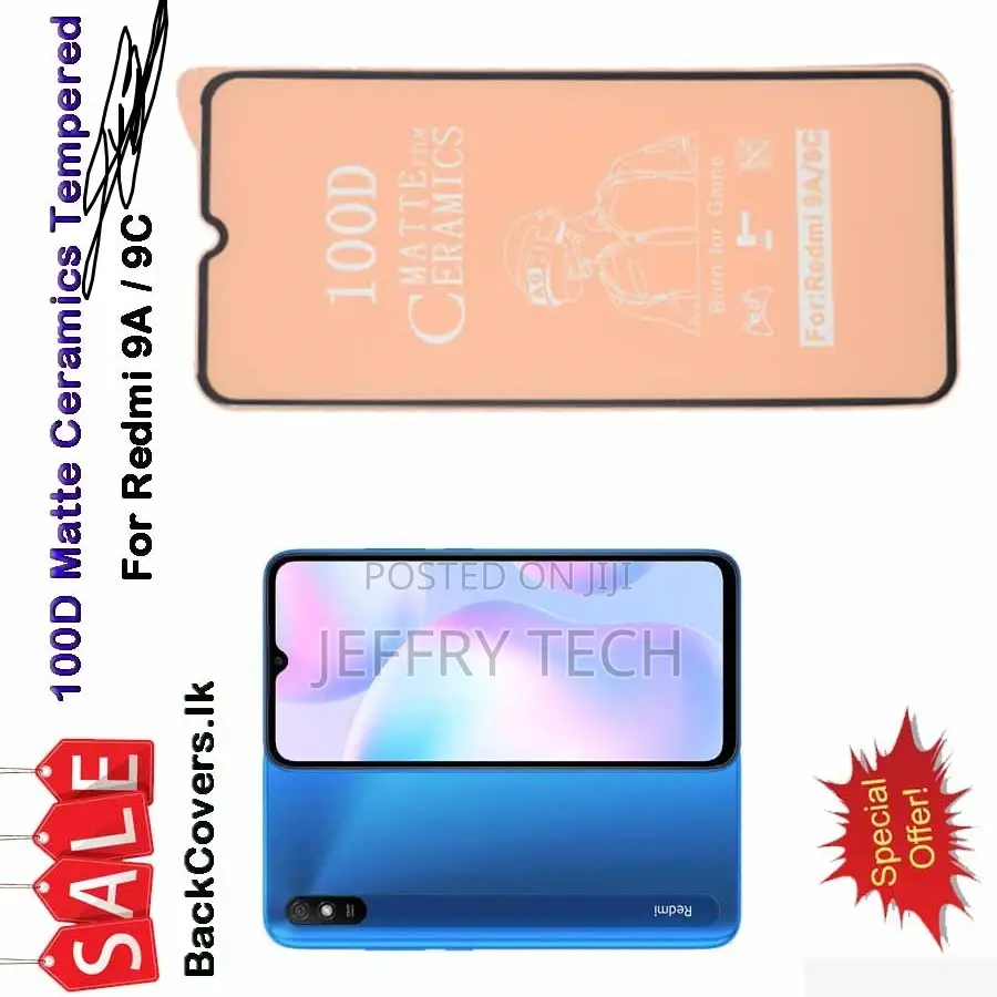 Redmi 9A / 9C Matte Ceramics Tempered Glass / Screen Protect
