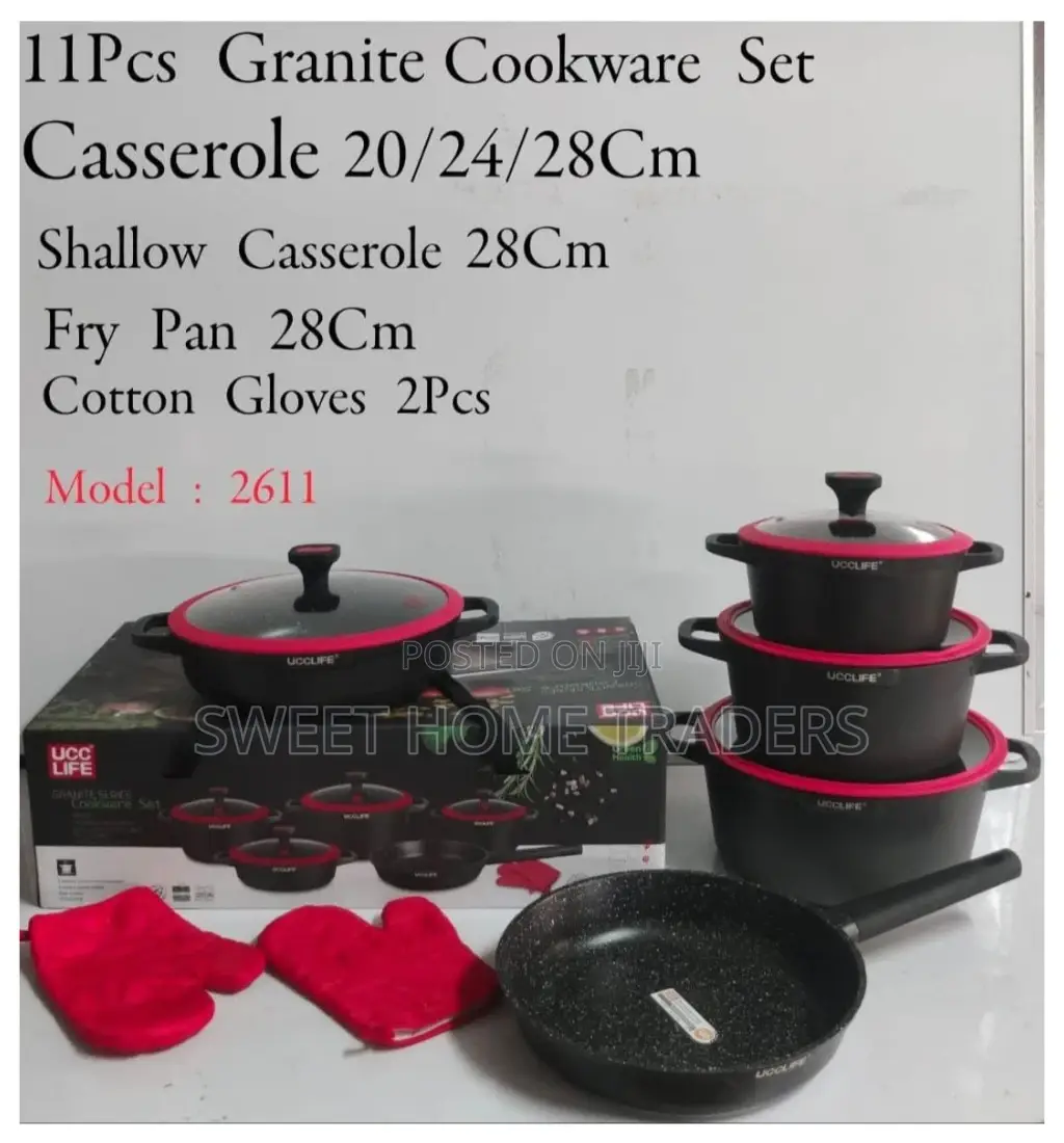 11 PCS Ucc Granite Cookware Set