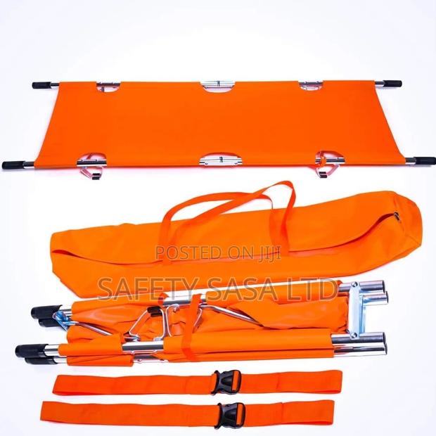 Medical Ambulance Stretcher With Canvas Bag Orange - main view