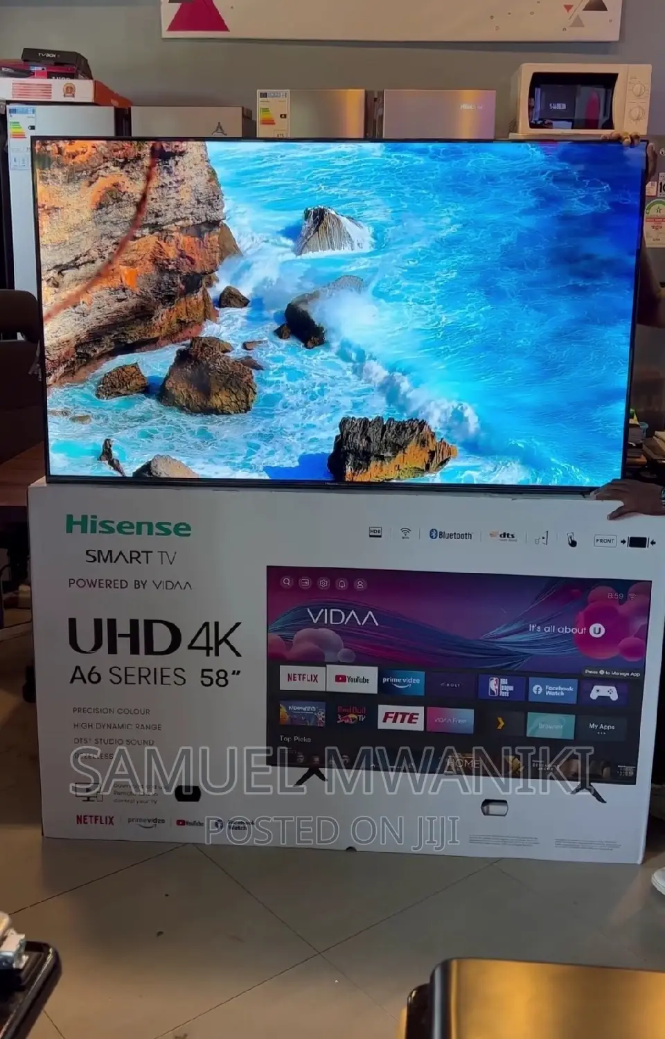 Hisense 58" Uhd Smart Tv Netflix Hulu Amazonprime Youtube