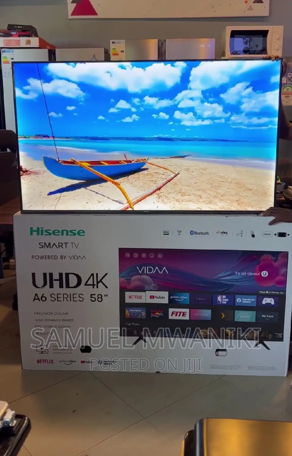 Hisense 58" Uhd Smart Tv Netflix Hulu Amazonprime Youtube