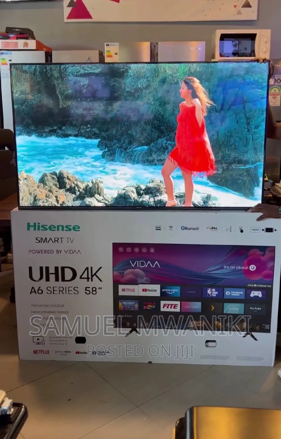 Hisense 58" Uhd Smart Tv Netflix Hulu Amazonprime Youtube