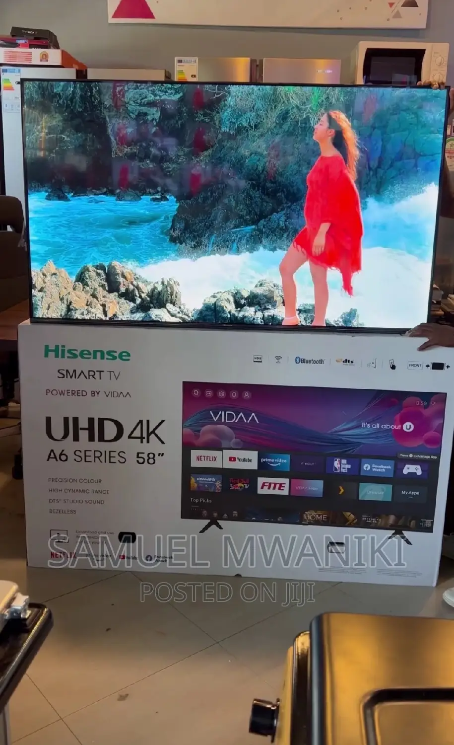 Hisense 58" Uhd Smart Tv Netflix Hulu Amazonprime Youtube