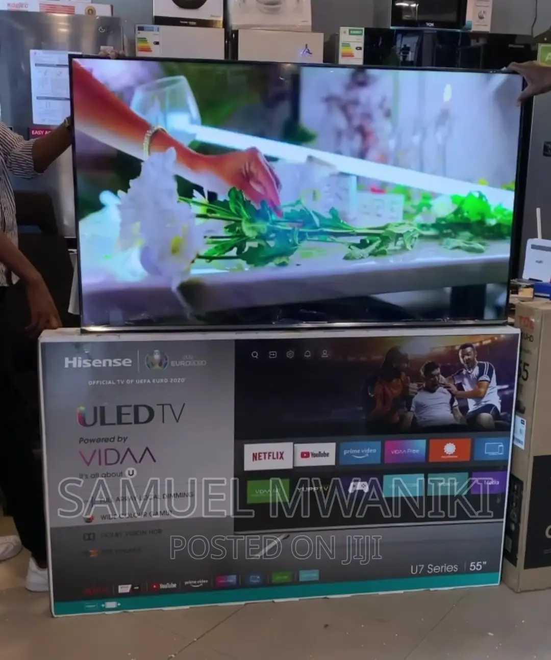 Hisense 55'' U7h Quantum Uled Frameless Smart Tv New Model