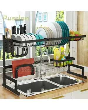 Multifunctional Over the Sink Dish/Utensils Drying Rack