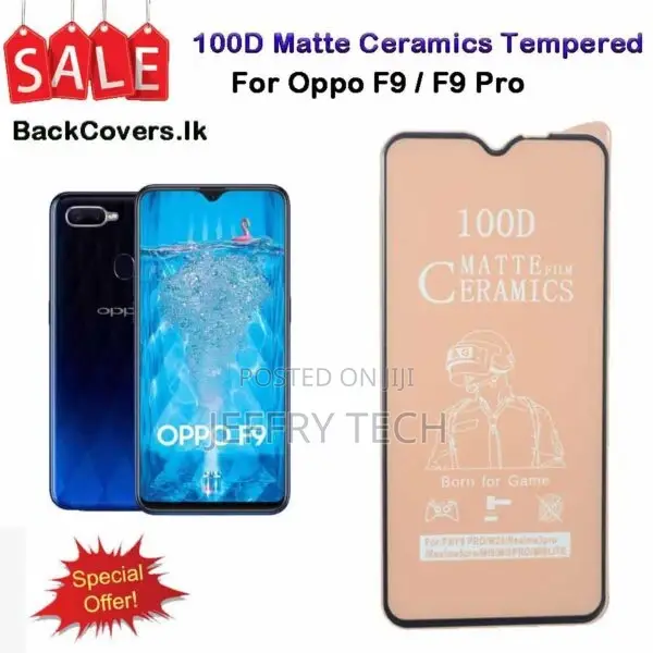 Oppo F 9 / F 9 Pro / F9 / F9 Pro Matte Ceramics Tempered Gla